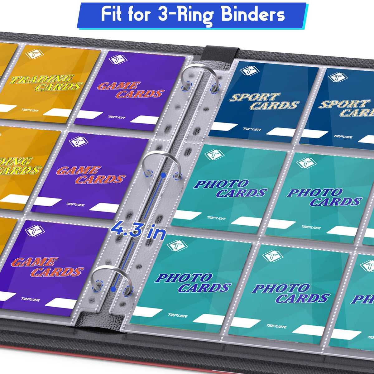 TiopLior 1800-card capacity visual ensures space for large collections.