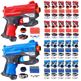 TiopLior 20-pack small gun set in red and blue for kids' play