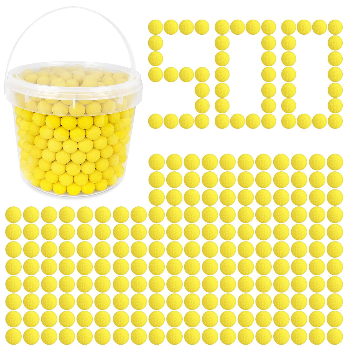 TiopLior 500-round refill pack balls for Nerf Rival; high-precision foam ammunition.