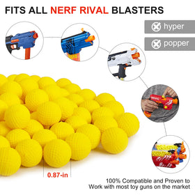 TiopLior yellow ammo-bulk compatible with Nerf Rival blasters.