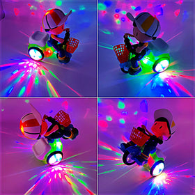 Tipmant electric tricycle with luminous lights and music for exciting playtime.