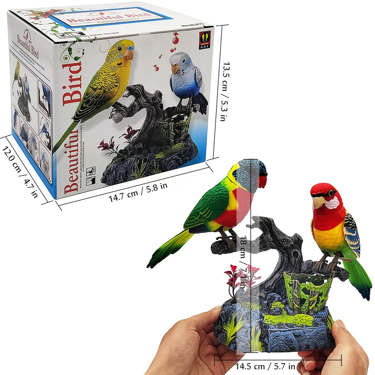 Tipmant parrot toy packaged as a delightful gift for kids