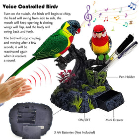 Tipmant parrot toy with vivid colors ideal for desk decorations
