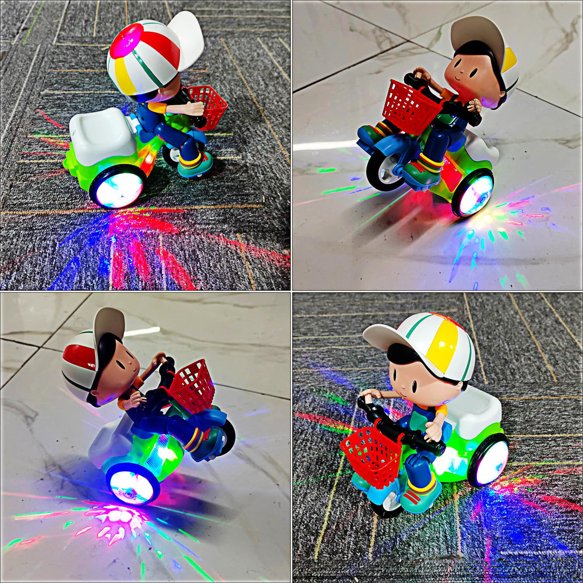 Tipmant two-modes switch for light show and music-driven stunt performance.