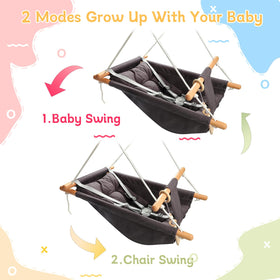 Tislly baby swing 5-point belt for enhanced safety and support