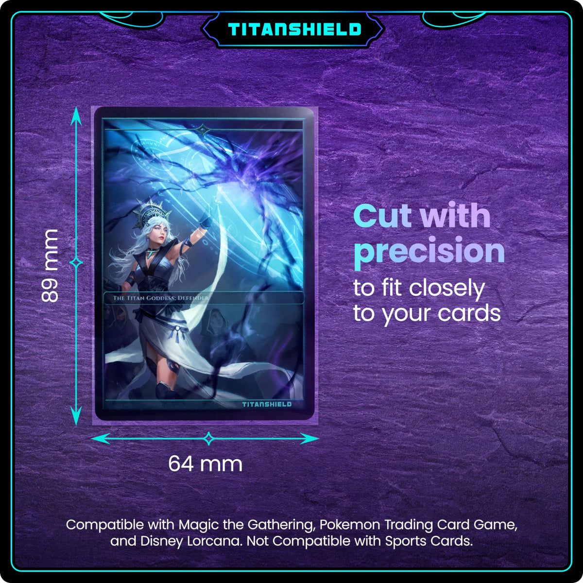 TitanShield high-clarity inner sleeve showcases card artwork clearly.