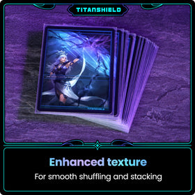 TitanShield Premium Sleeves 66x91mm size suitable for standard decks and games