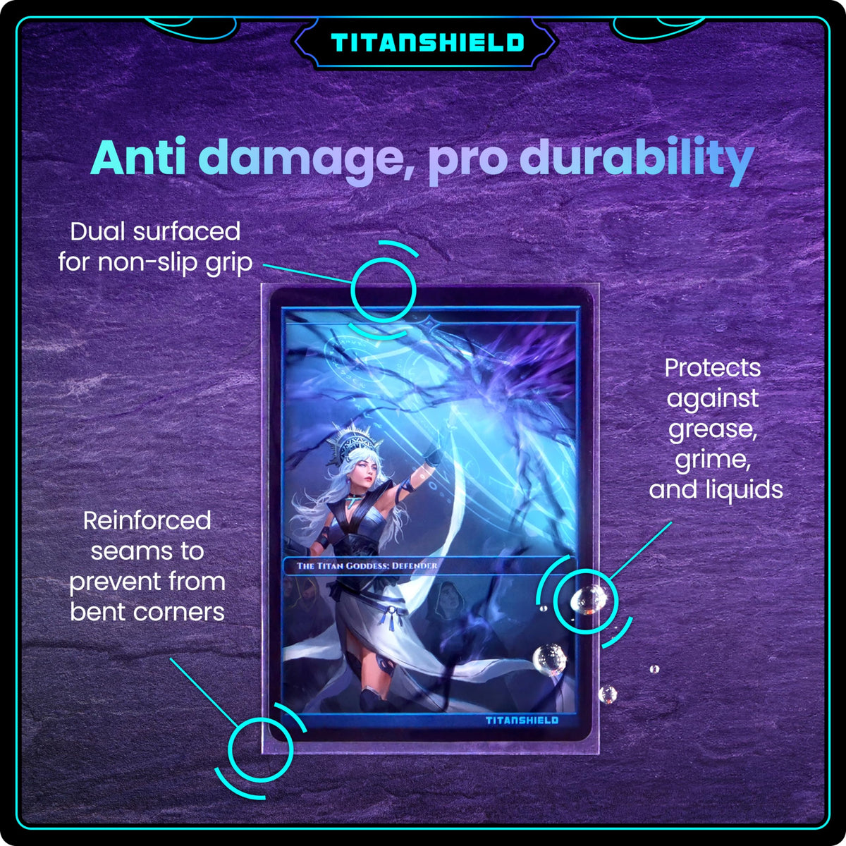 TitanShield Premium Sleeves 150-count value pack for full decks and collections