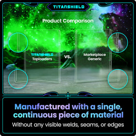 TitanShield MTG Yugioh compatible top loader for versatile card protection