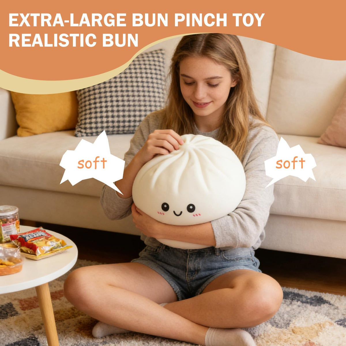 Titata slow-rise memory foam squishy demonstrating soft contact and rebound.