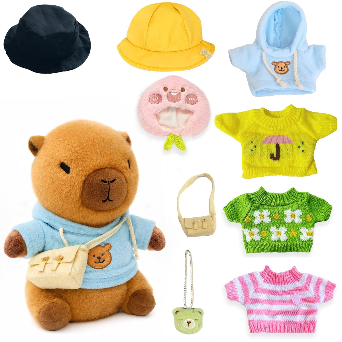 TITQWOP capybara plush brown, soft for cuddling and imaginative play.