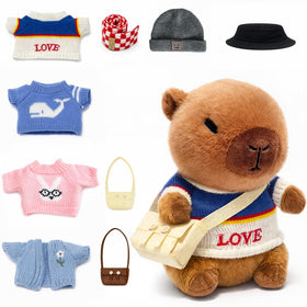 TITQWOP capybara plush 10-2-inch size, a soft cuddle buddy for kids.