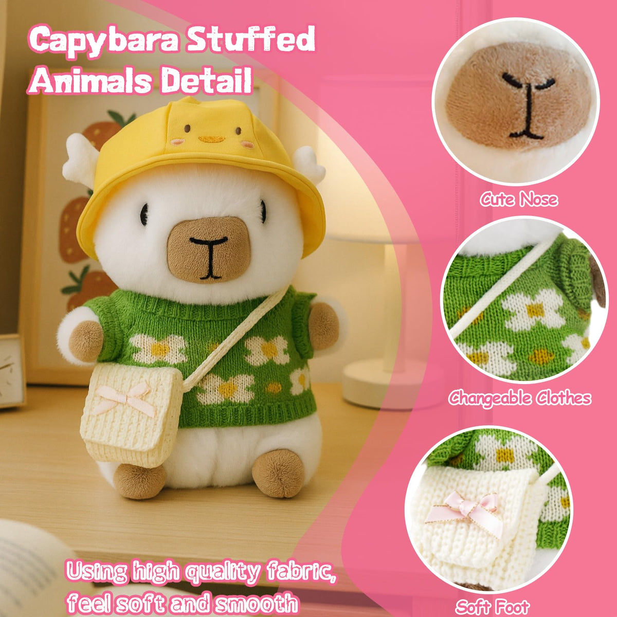 TITQWOP capybara plush crossbody bags inspire creative storytelling