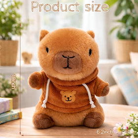 TITQWOP capybara plush with interchangeable outfits for creative dressing