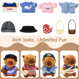 TITQWOP capybara plush outfit 1, ideal for imaginative dress-up play.