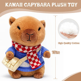 TITQWOP capybara plush outfit 2, encourages creative styling and storytelling.