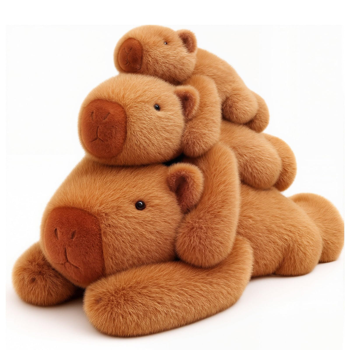 TITQWOP capybara plush soft-fabric close-up for ultra-soft hugs.