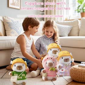 TITQWOP capybara plush made with skin-friendly fabric for safe snuggles