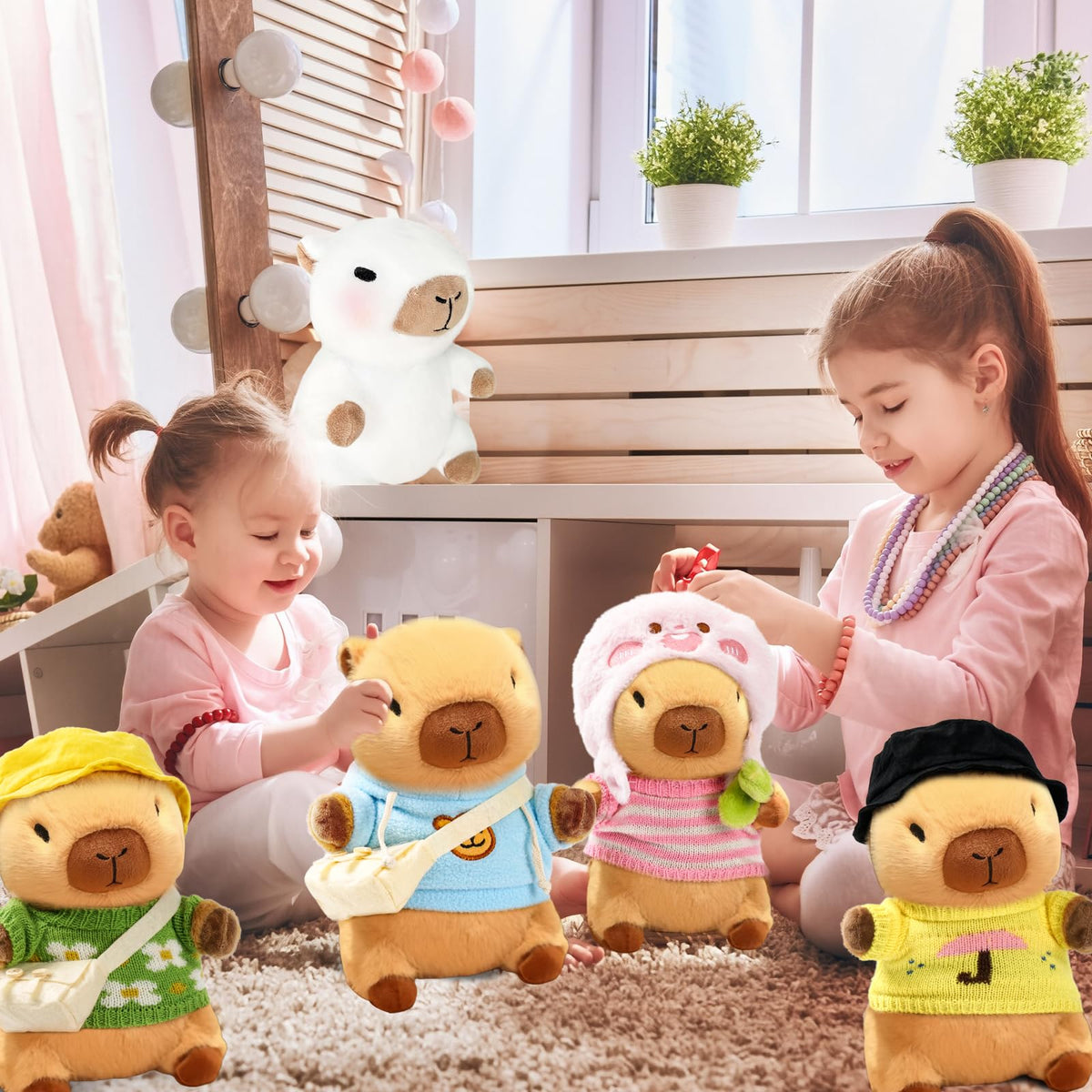 TITQWOP capybara plush vacuum packaging fluff tips for quick recovery.