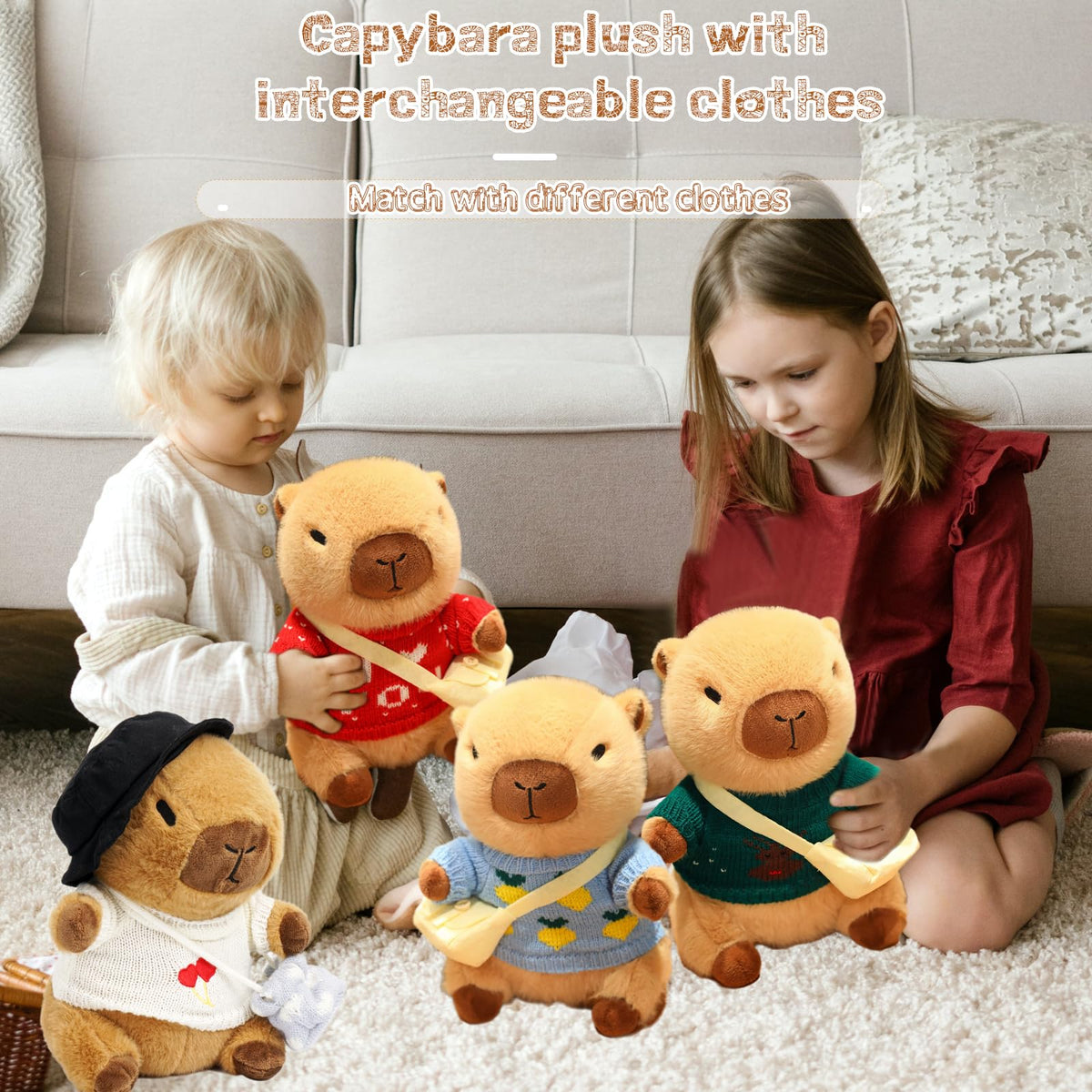 TITQWOP capybara plush arrives vacuum-sealed for efficient shipping and fast fluffing.
