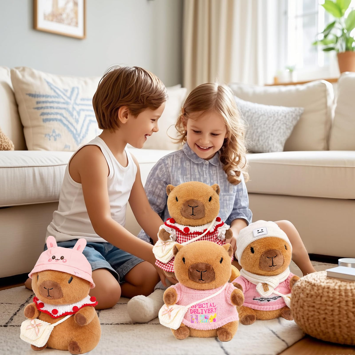 TITQWOP cute capybara plush brightens bedrooms and play corners with warm vibes.