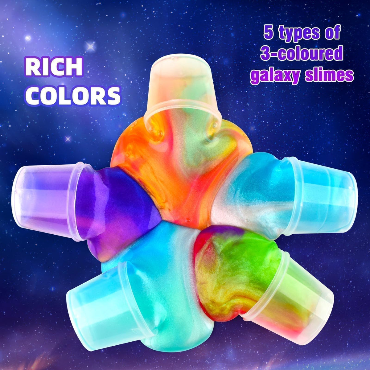 TITRITH galaxy slime colors collection top pick for kids' crafts and playtime.