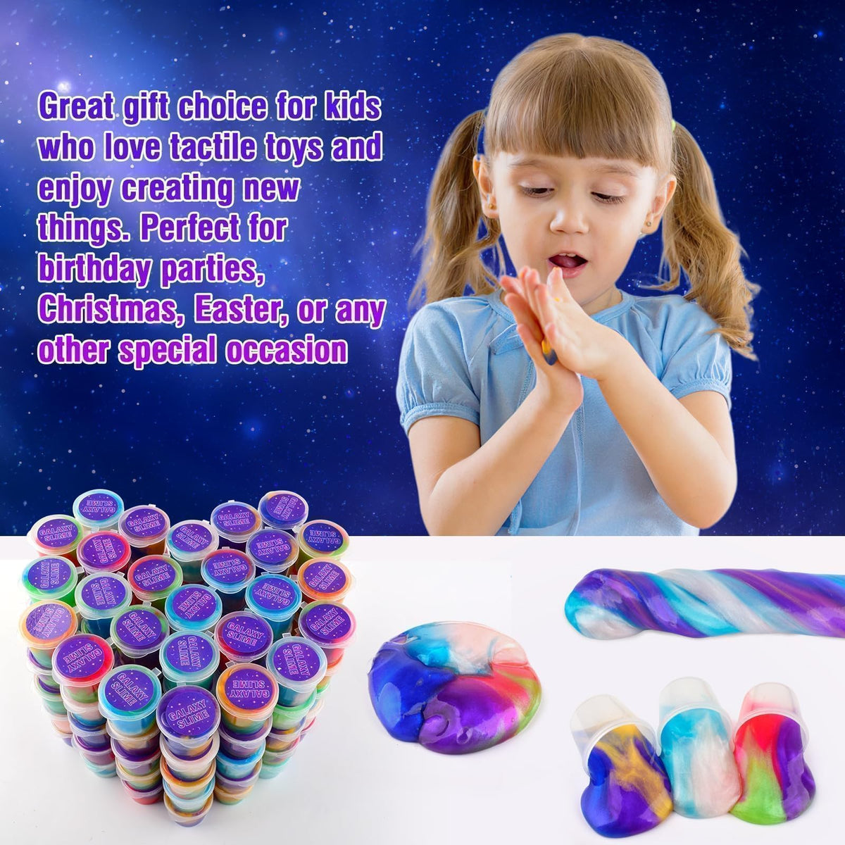 TITRITH care tips for slime storage and safe play after activity.