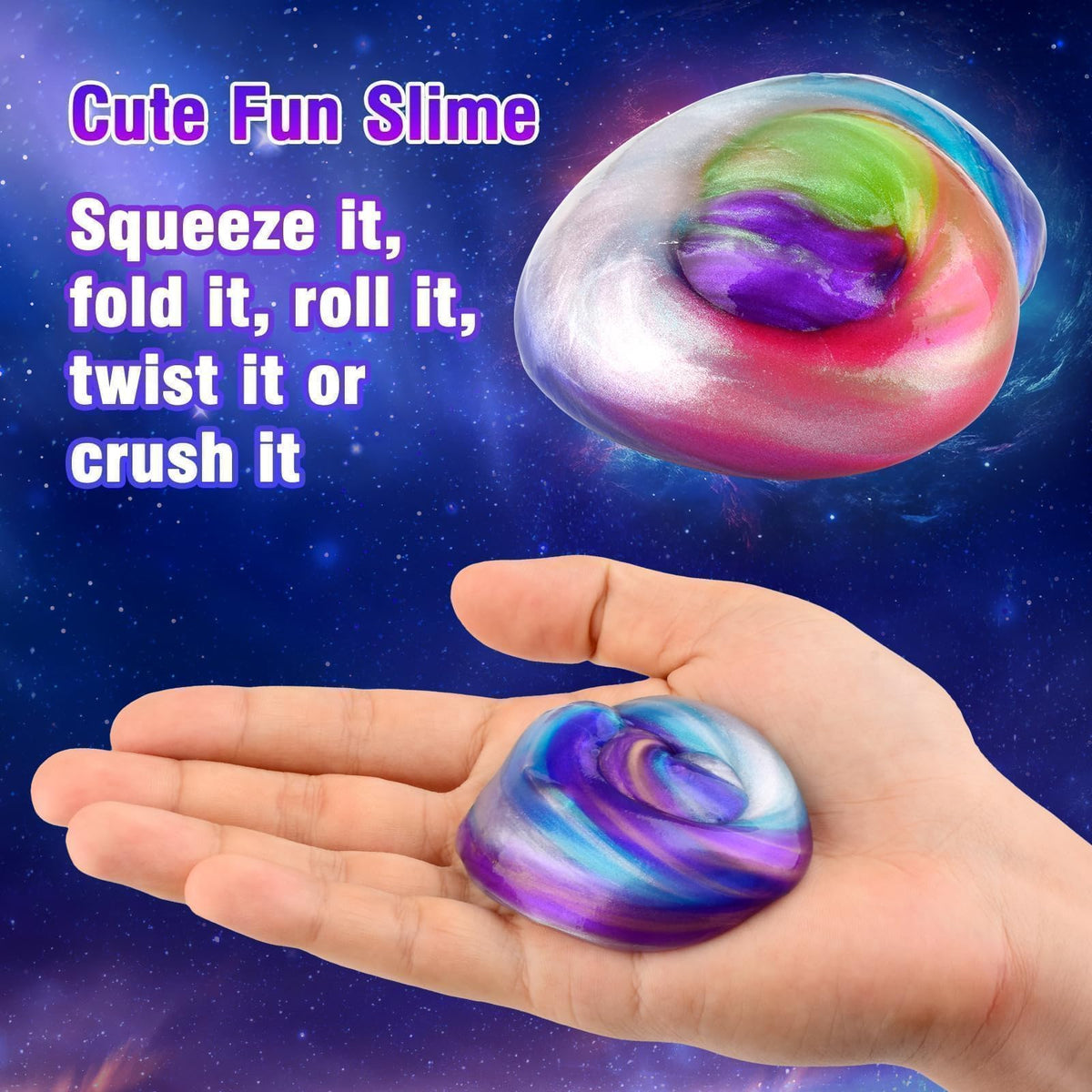 TITRITH soft non-sticky slime texture for stress relief and tactile fidgeting.