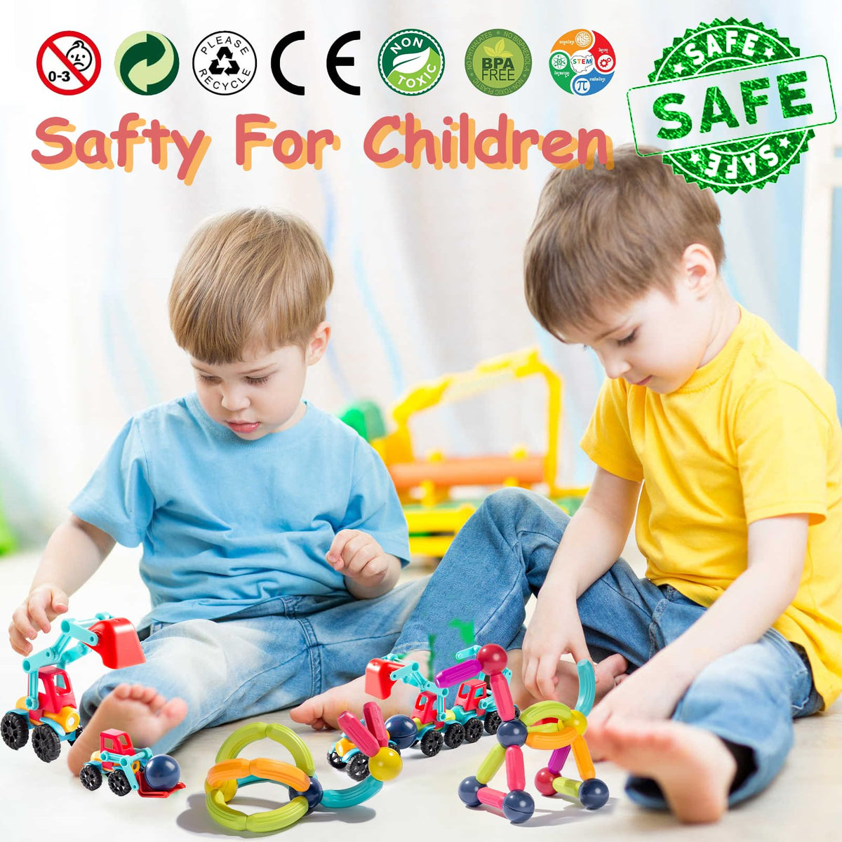 Titrot magnetic-building-toy gift idea makes a versatile birthday or holiday option