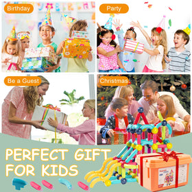 Titrot open-ended STEM-educational toy encourages experimentation and problem solving