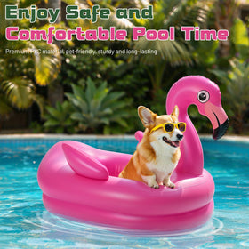 Tivray dog float with two air valves enables fast inflation and deflation.