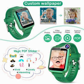 Tixpc Kids game smart watch screen displays 39 puzzle games for focused play