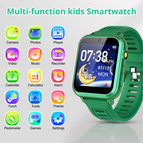 Tixpc Kids game smart watch side view emphasizes compact design for daily wear