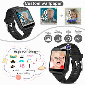 Tixpc Kids Smart Watch camera mode in action for playful photos.
