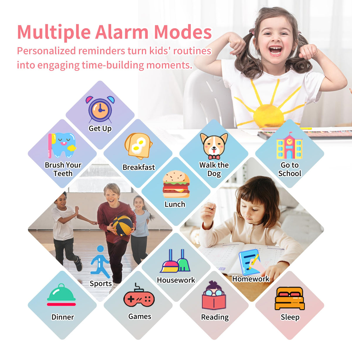 Tixpc Kids Smart Watch flashlight provides handy light during adventures.