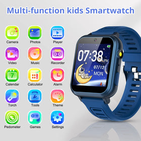 Tixpc Smart Watch kids using games, engaging touch screen for learning.