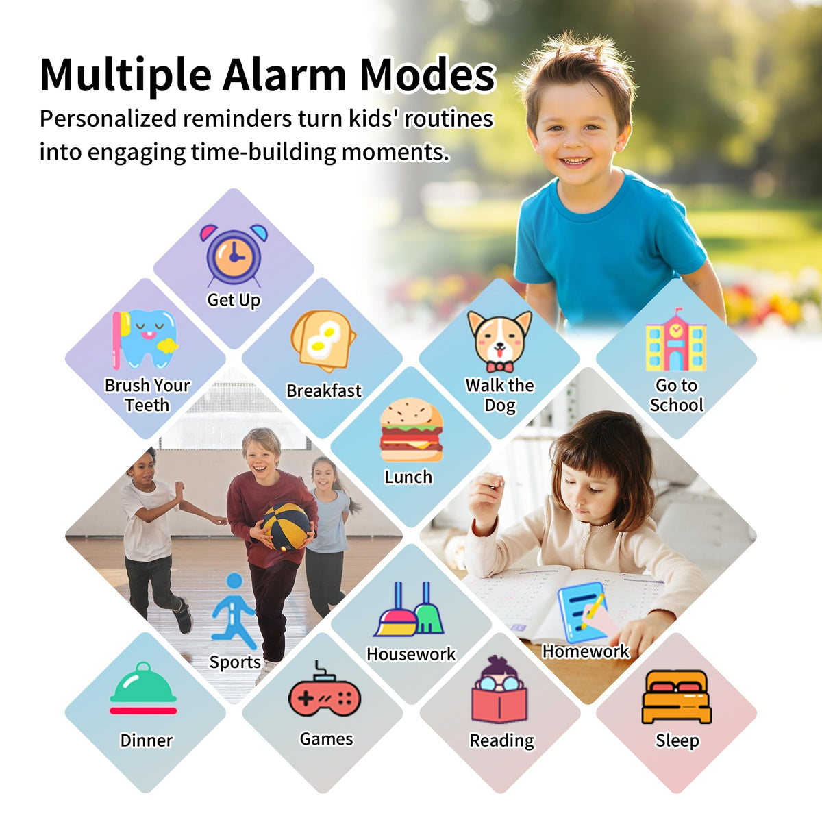 Tixpc Kids Smart Watch pedometer display supports active kids' habits.