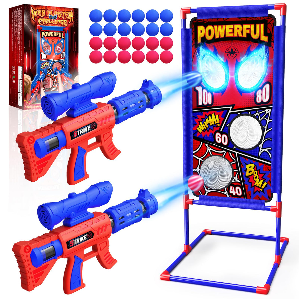 Tiyvnsi hero-style target for action play indoors or outdoors