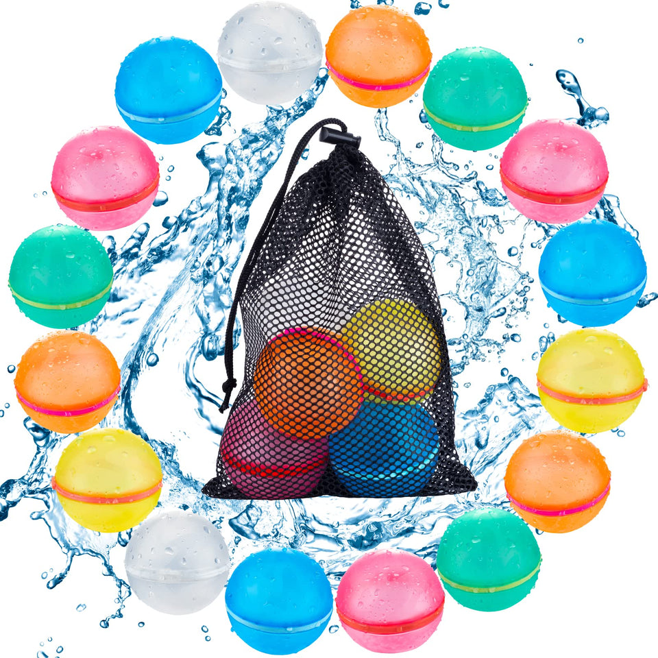Tizikcon water balloons in a colorful assortment for reusable outdoor play