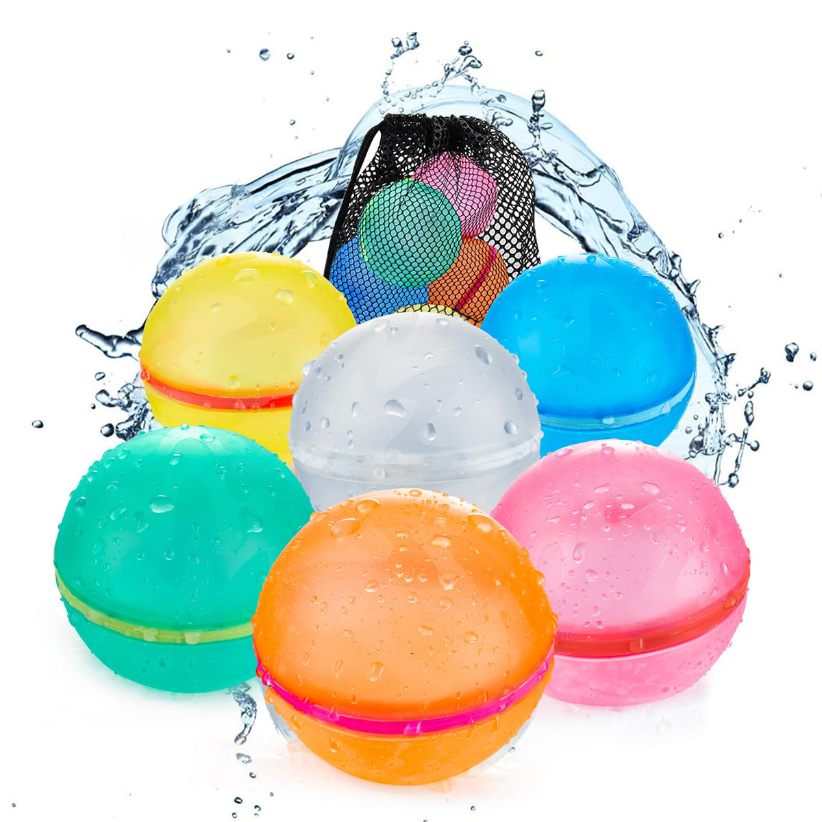 Tizikcon water balloons quick-fill in seconds for fast outdoor fun.