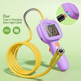 TKTKMETA endoscope with 8 LED lights for clear viewing in dark spaces