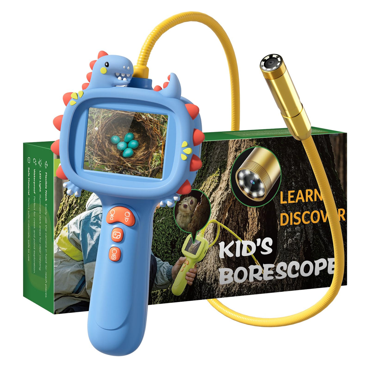 TKTKMETA kids borescope camera light for nature exploration on the go.