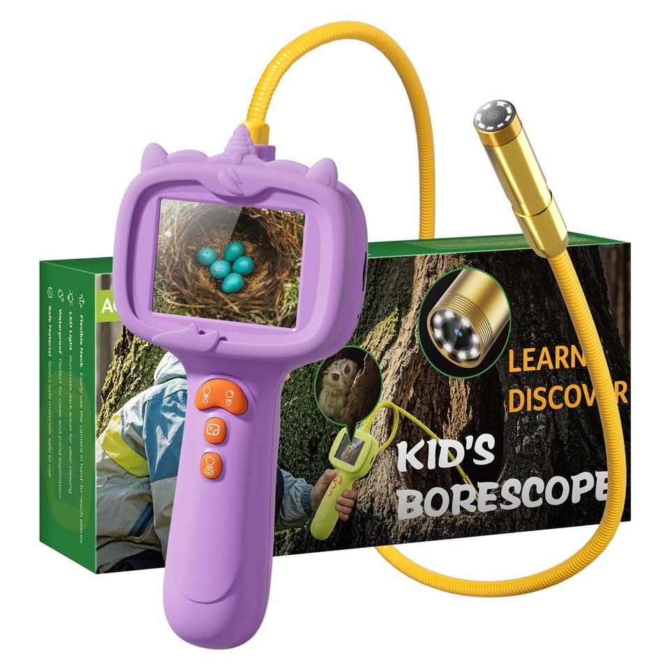TKTKMETA kids endoscope screen-2-4-inch provides a clear live view for kids