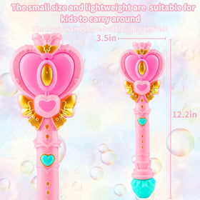 Tlkiaa automatic bubble machine delivers continuous bubbles outdoors.
