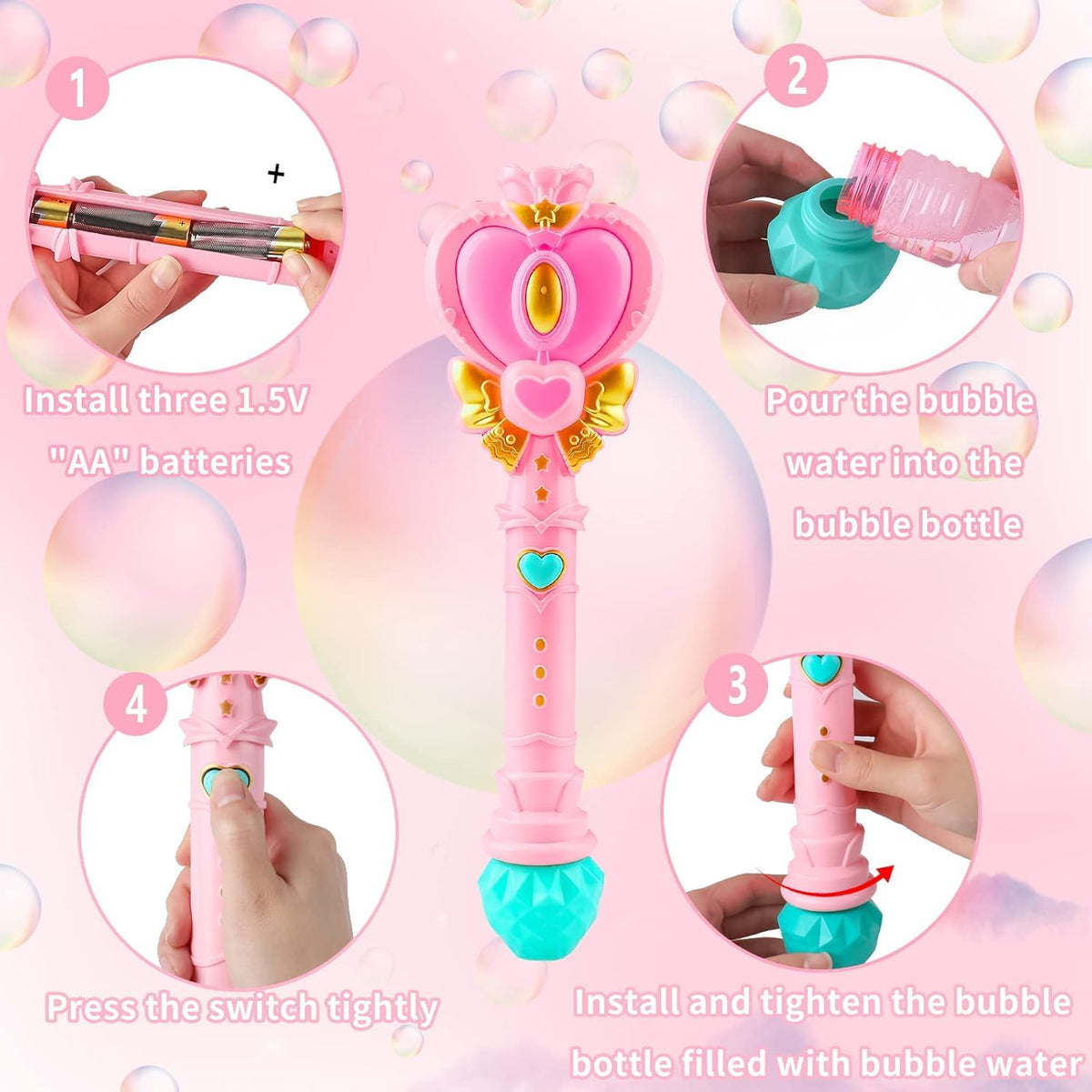 Tlkiaa Easter basket stuffer bubble wand brings festive fun.