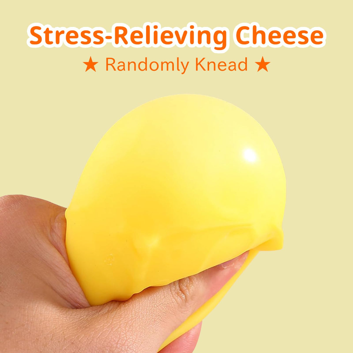 TLM Cheese Squishy close-up texture highlighting density and elasticity