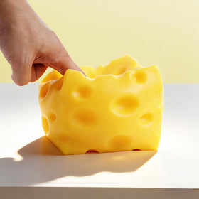 TLM Cheese Squishy side shot showing soft foam and slow rebound