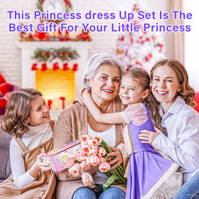 Tlooe princess dress Ocean Wave skirt includes non-slip sole for safe spins.