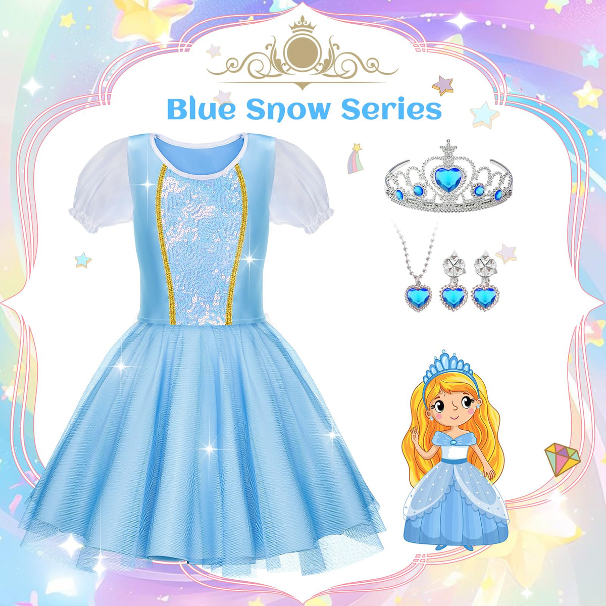 Tlooe soft polyester fabric provides comfy durable dress-up moments