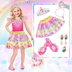 Tlooe princess dress with stretchable waist for ages 3–6
